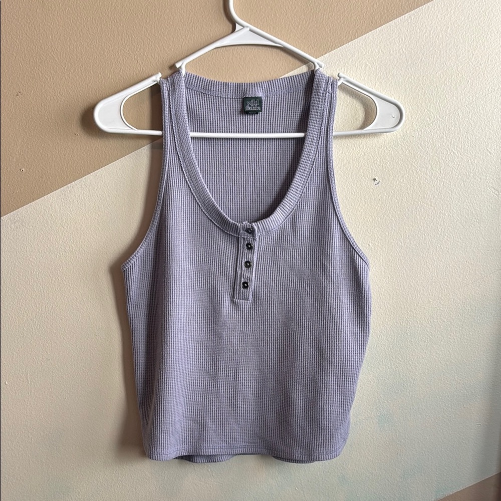 Wild Fable Purple Fitted Sleeveless Tank Top